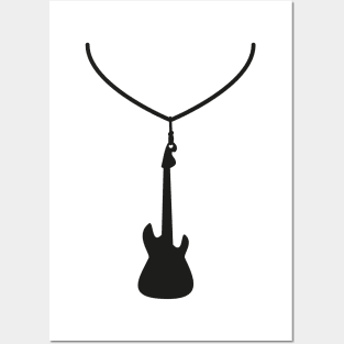 Guitar Necklace Posters and Art